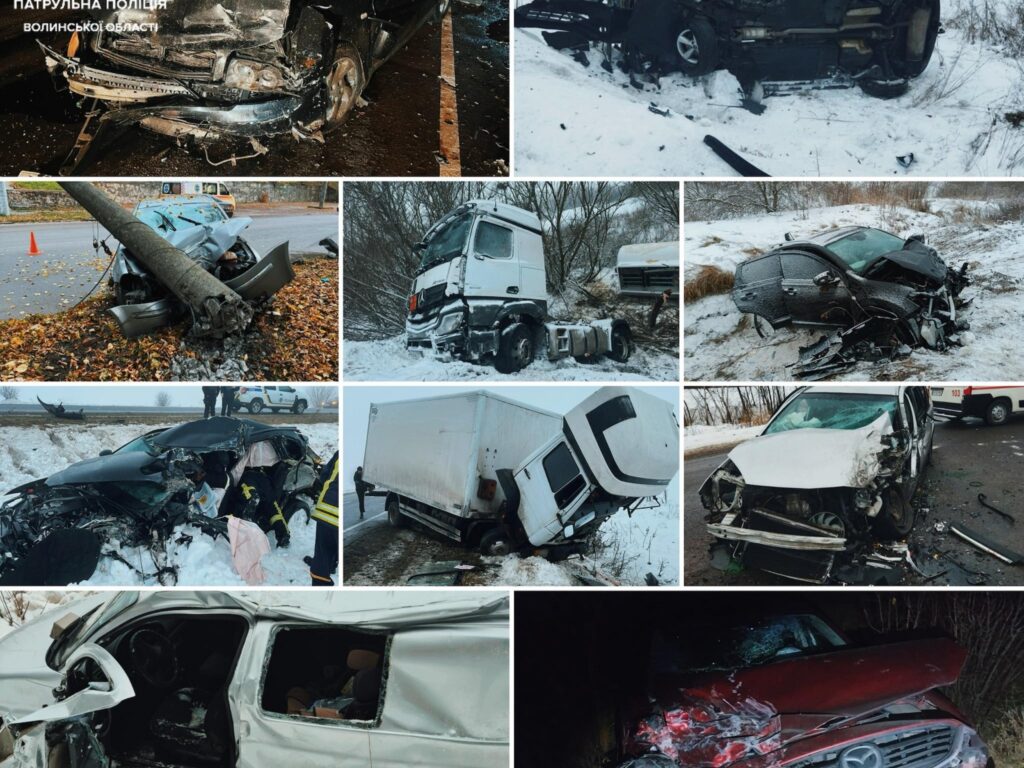 Волинська автопригода: понад тисячу інцидентів за рік