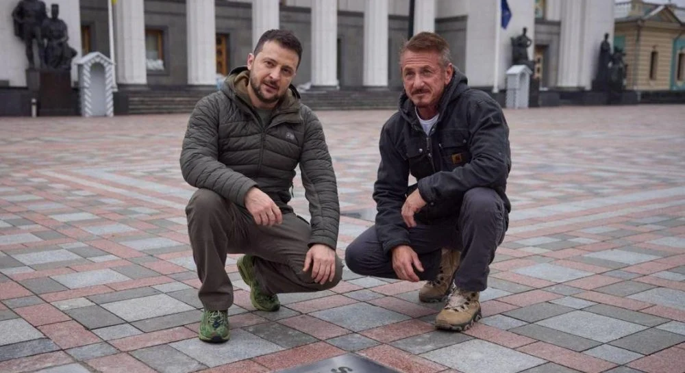 "Я засоромлений своїм американським паспортом": Шон Пенн адресує слова підтримки українським військовим.