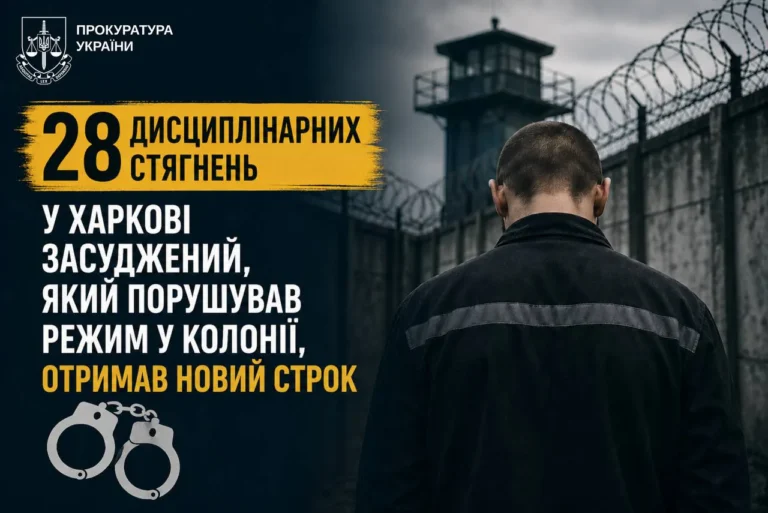 Харків: 28 стягнень, новий строк. Скандал у колонії.