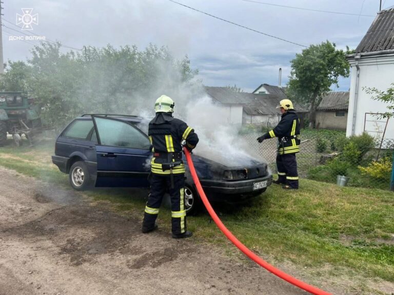 Вогонь пожирав авто у місті на Волині: подробиці несподіваної пожежі.