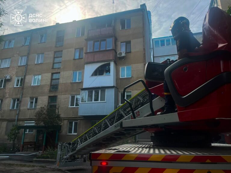Пожежа на Волині: Вогонь охопив кімнату, є постраждалий (ФОТО)