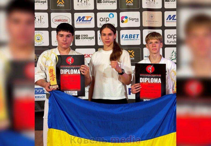 Ковельський "Самурай Будокан" здобув золото та срібло на Кубку Європи з кіокушинкай карате