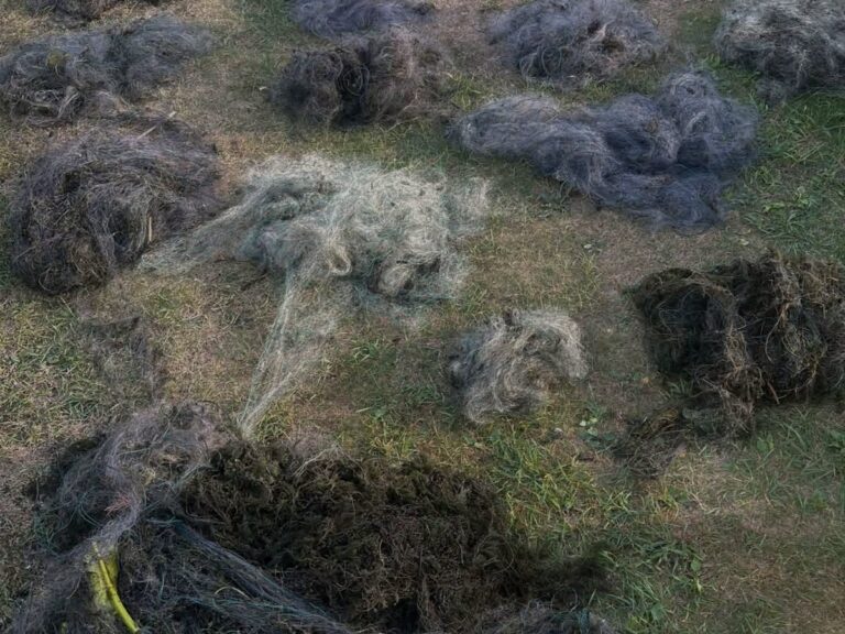 На Волині біля озера знайшли заборонені знаряддя лову риби